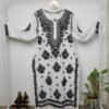 Black & White 3D work Kurta